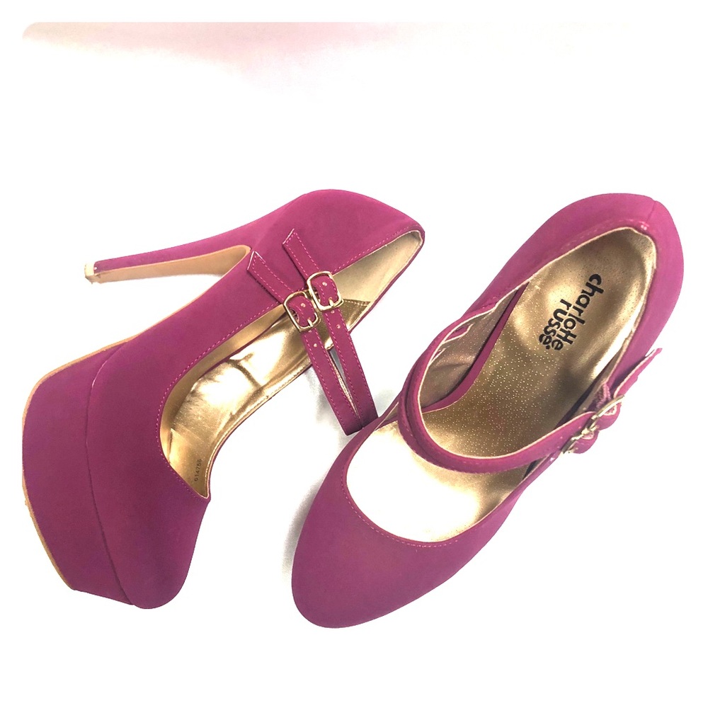 Charlotte Russe Platform Magenta Heels